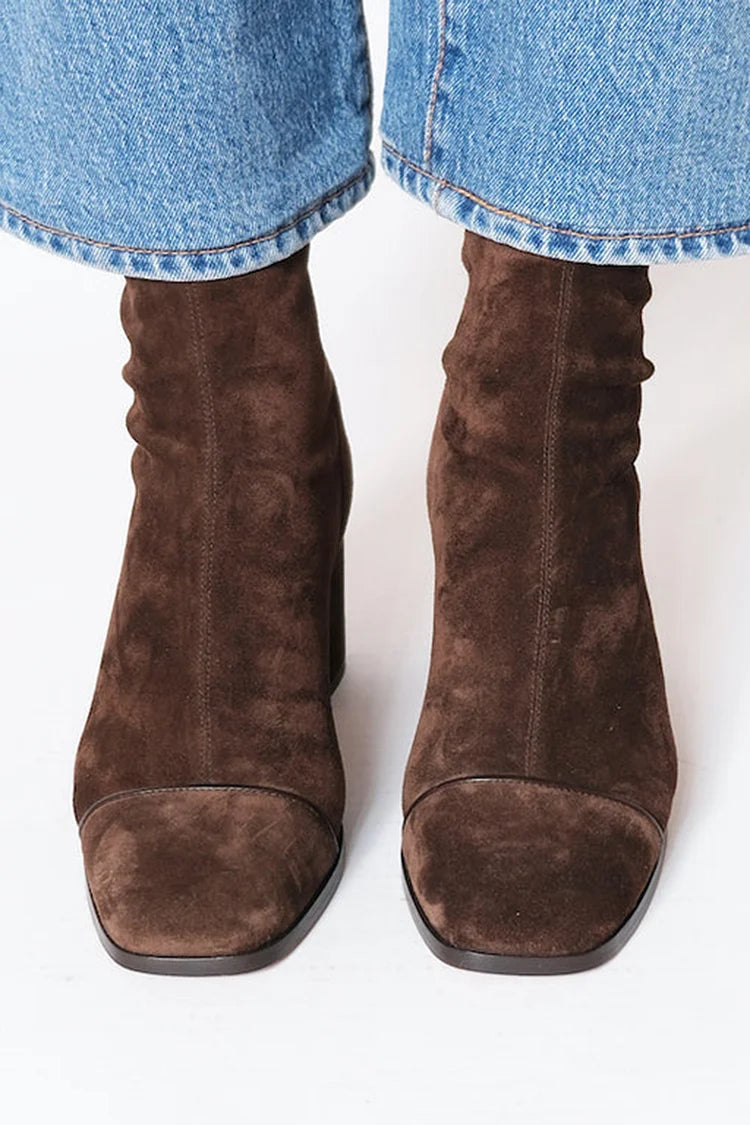 Elegante Wildleder Stiefeletten für Damen (2)