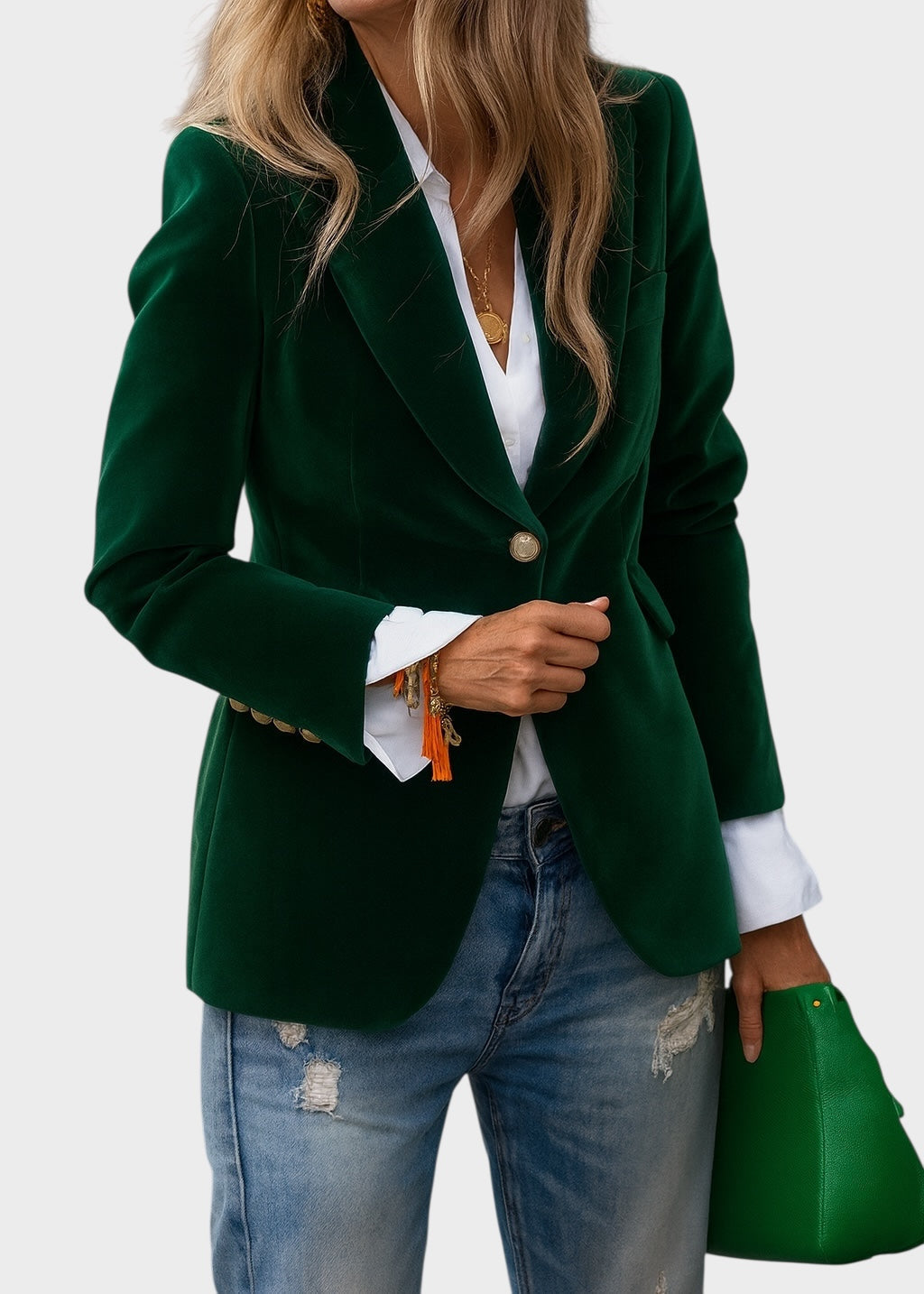 Eleganter Büro-Blazer in Grün