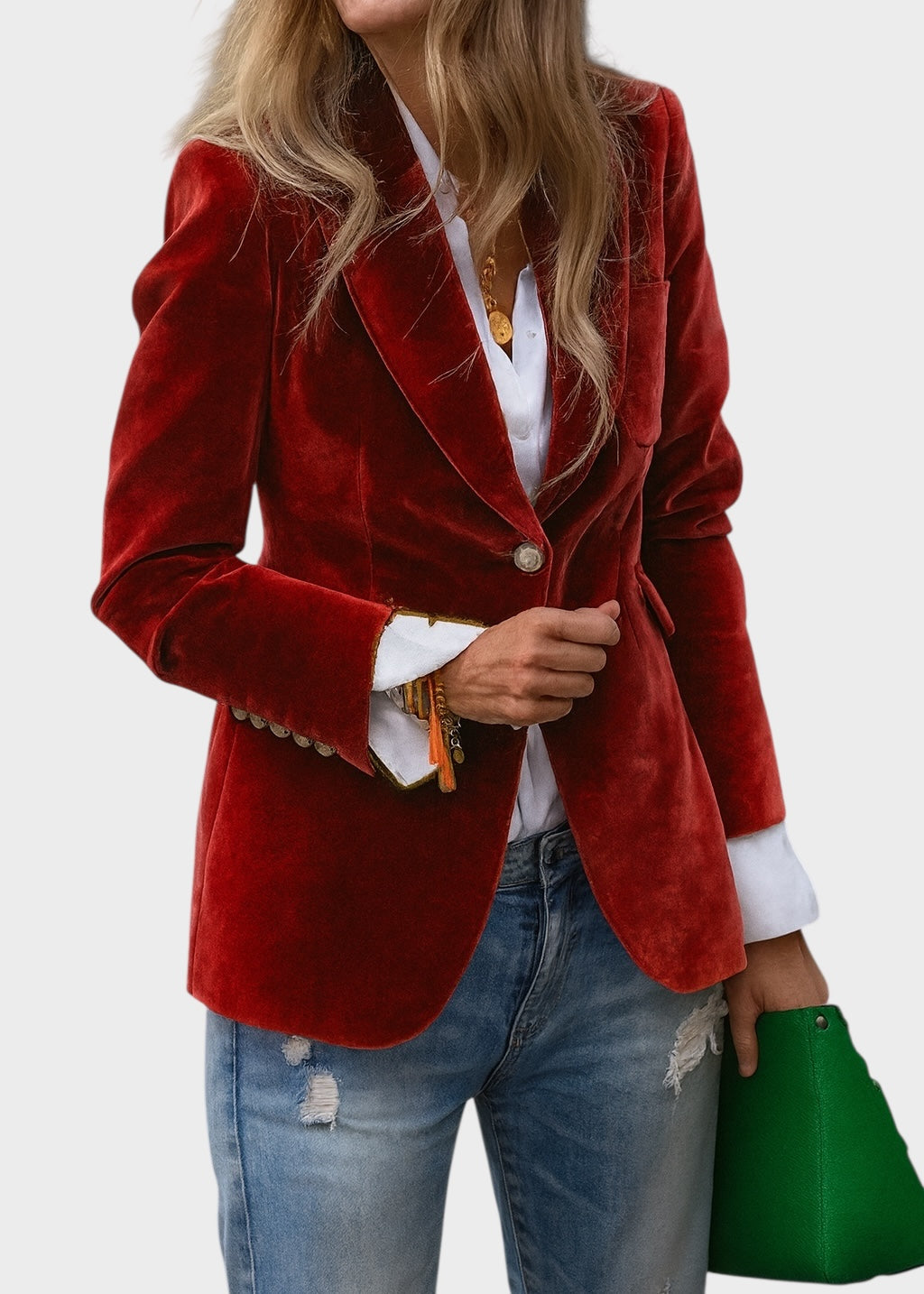 Eleganter Büro-Blazer in Rot