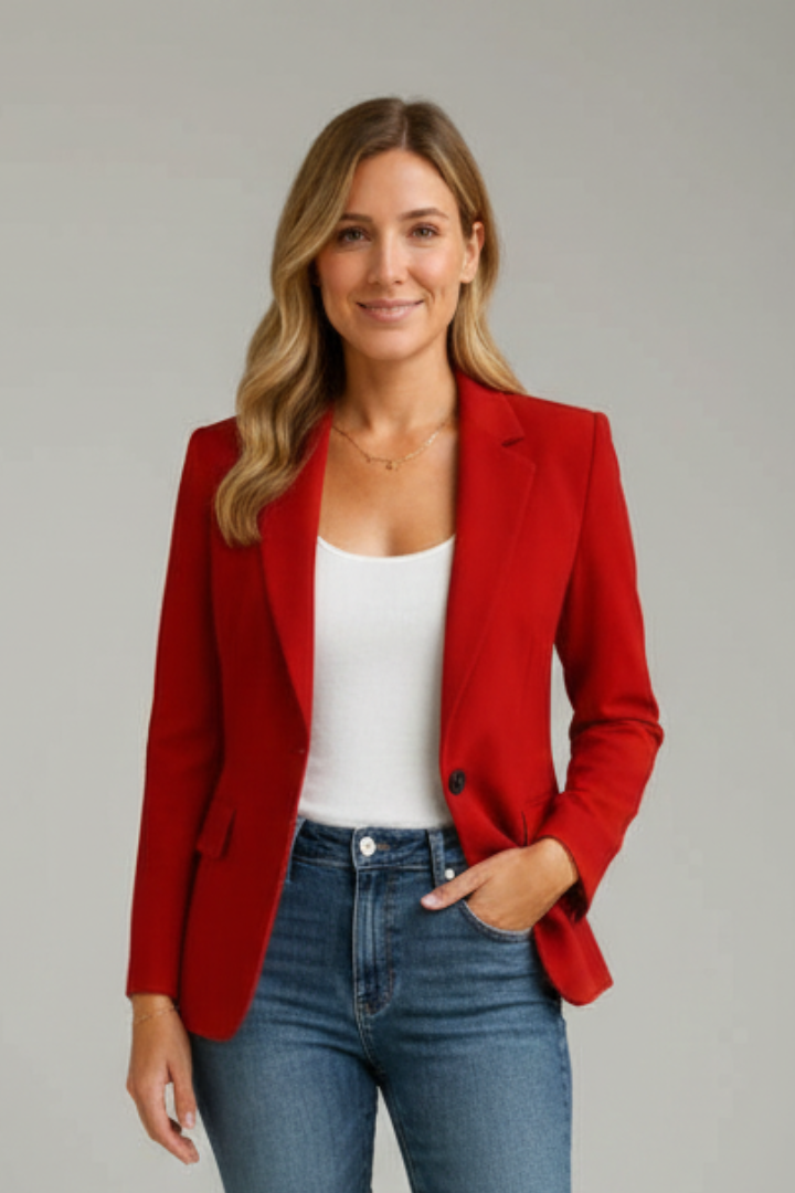 Eleganter Damen Mantel mit modernem Kragen (2)