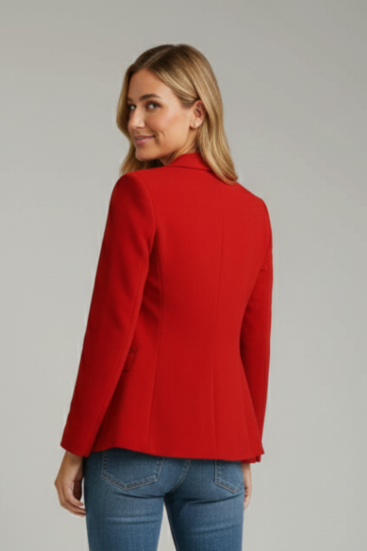 Eleganter Damen Mantel mit modernem Kragen (4)