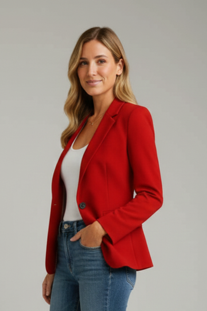 Eleganter Damen Mantel mit modernem Kragen (5)