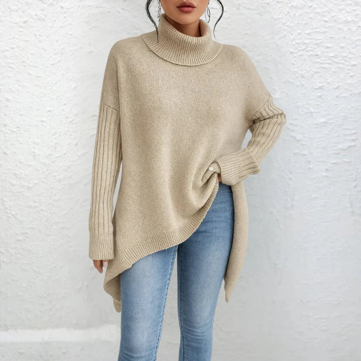 Eleganter Damen Rollkragen Pullover für den Alltag (5)