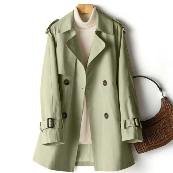 Eleganter Damen Trenchcoat für jeden Tag in Grün