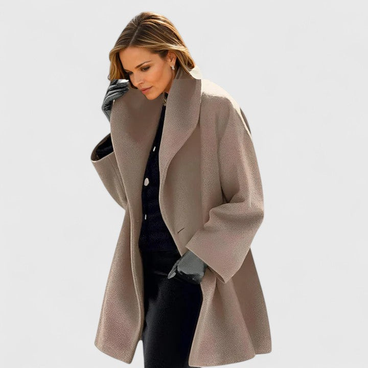 Eleganter Damen Wintermantel für jeden Tag in Khaki