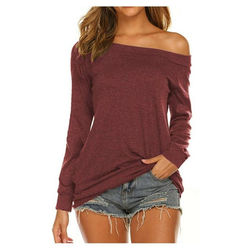 Eleganter Damen Wollpullover für Büro und Alltag in Burgund