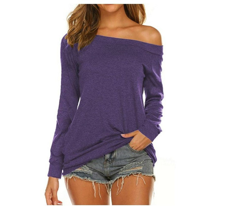 Eleganter Damen Wollpullover für Büro und Alltag in Violett