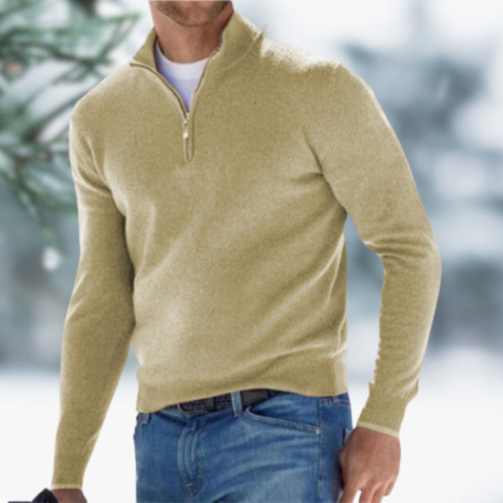 Eleganter Herren-Pullover aus Feinstrick zum Schichten (8)