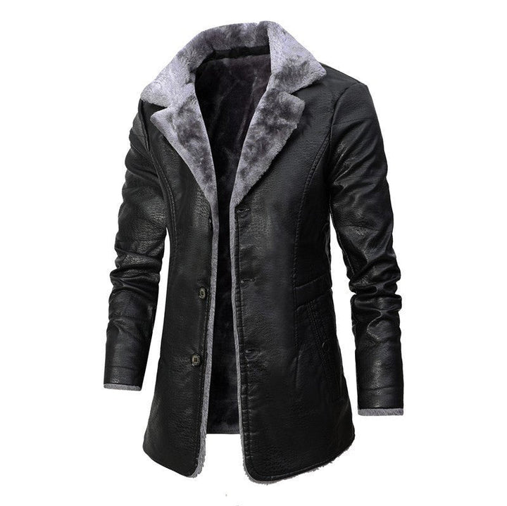 Eleganter Herrenmantel für Herbst und Alltag in Schwarz