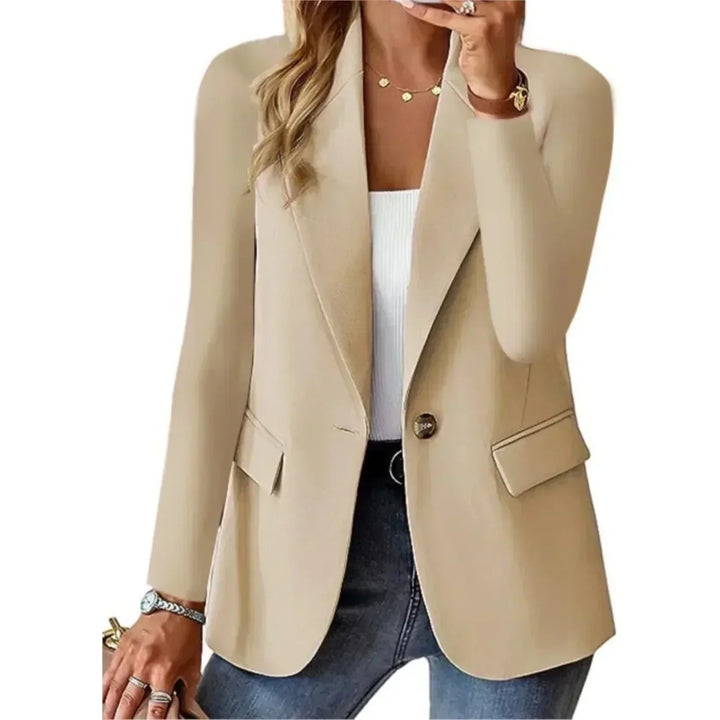 Eleganter Klassischer Blazer in Beige