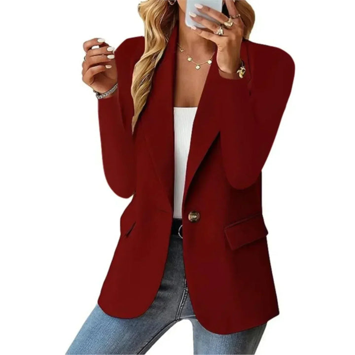 Eleganter Klassischer Blazer in Bordeaux