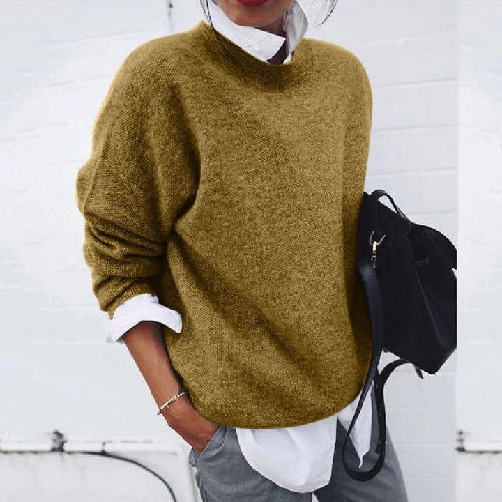Eleganter Universal-Pullover in Khaki