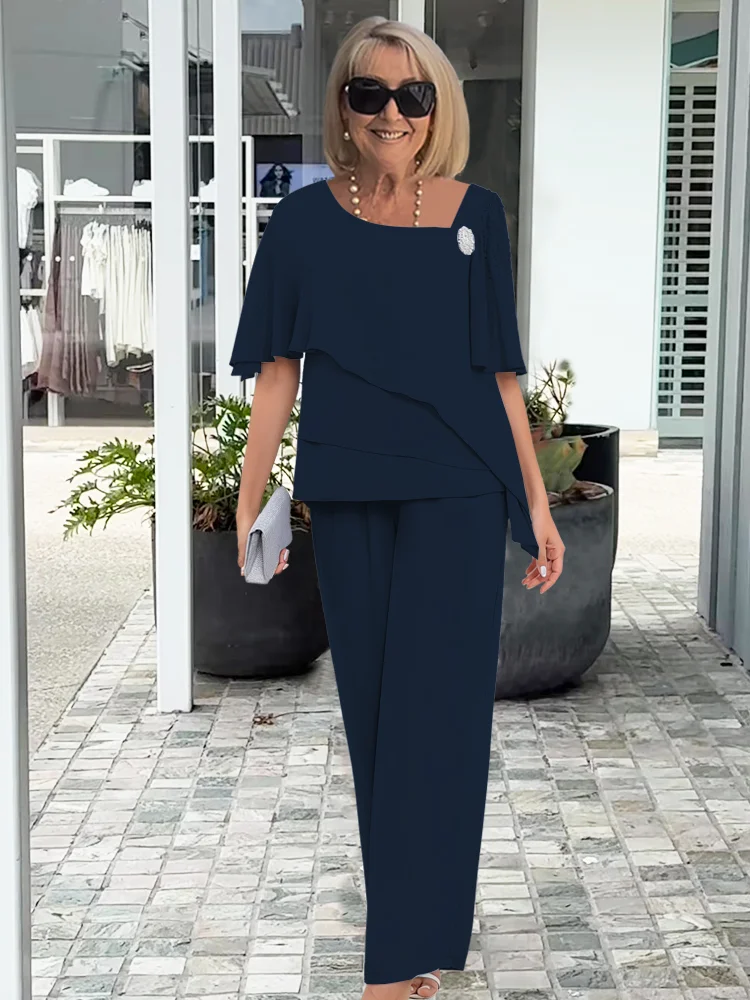 Elegantes Damen-Abend-Set in Marineblau