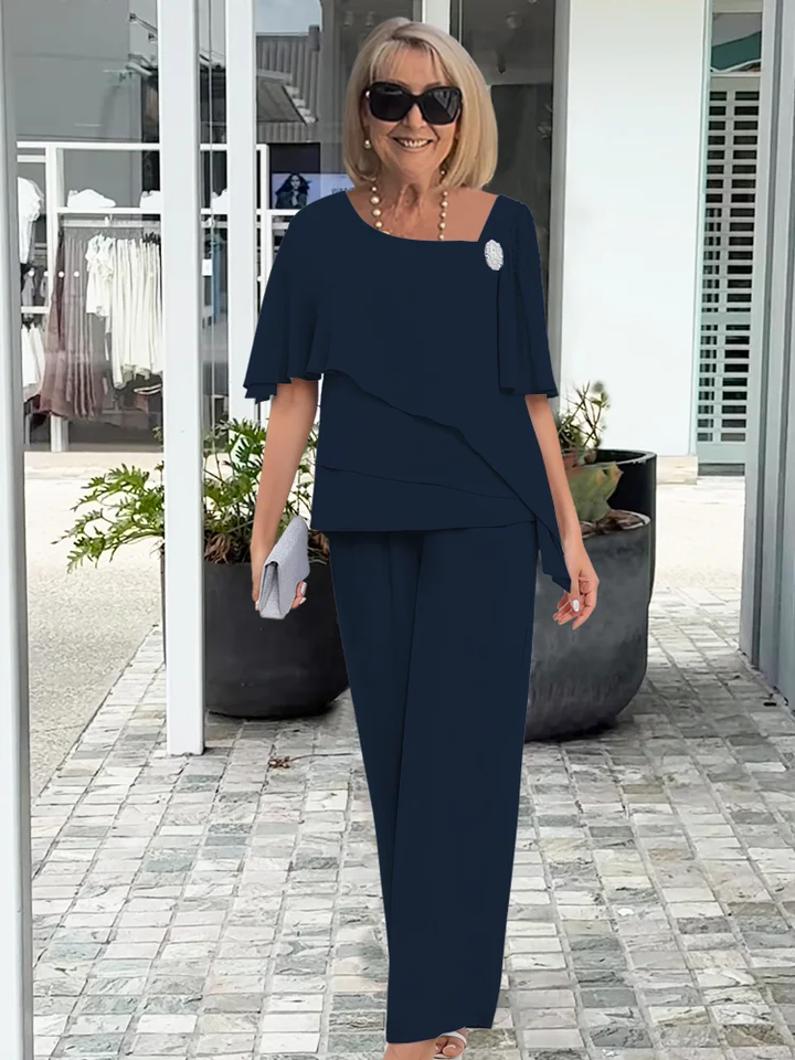 Elegantes Damen-Abend-Set in Marineblau