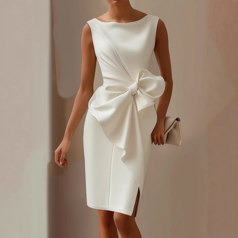 Elegantes Damen Cocktailkleid für formelle Anlässe in Weiß