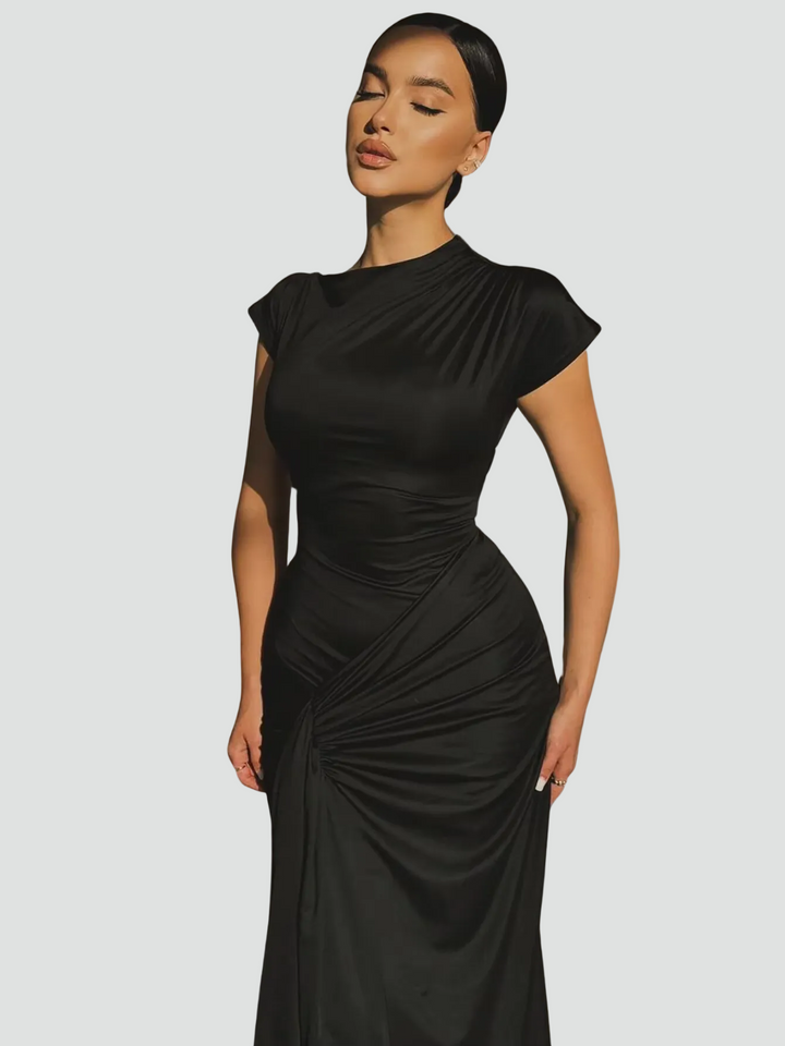 Elegantes Damen Cocktailkleid Maxilänge für Feiern (12)