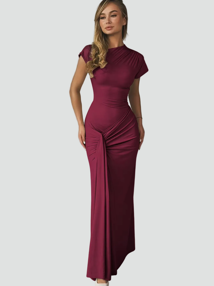 Elegantes Damen Cocktailkleid Maxilänge für Feiern (5)