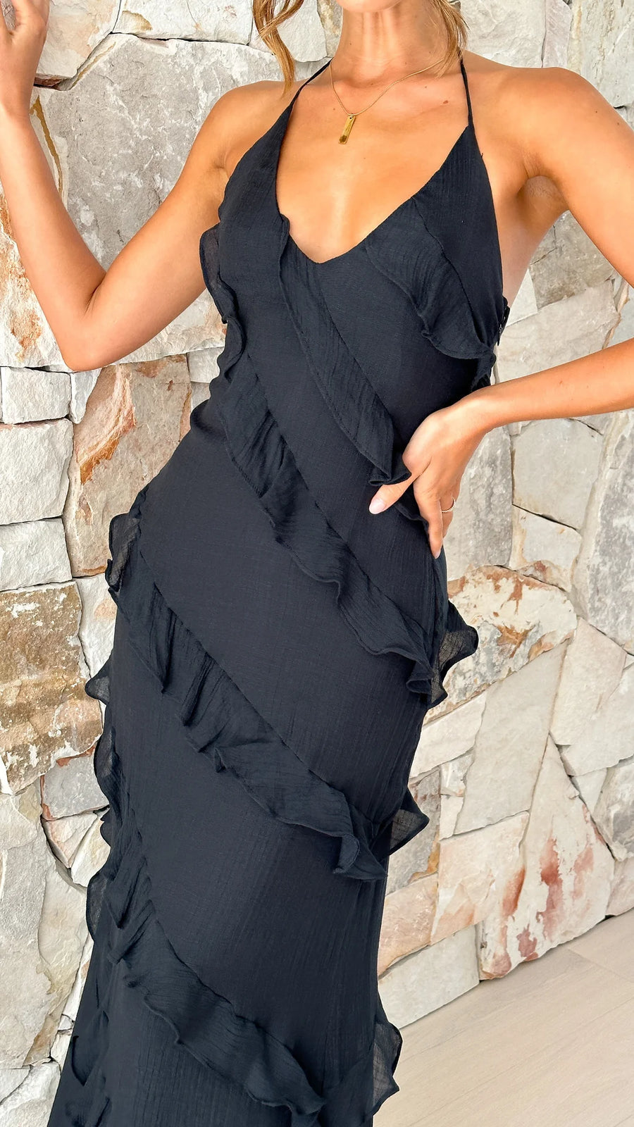 Elegantes Damen Maxikleid für Hochzeitsfeste (4)