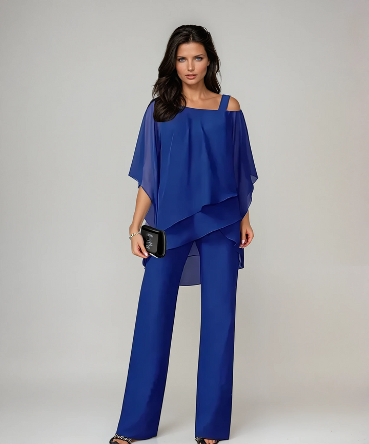 Elegantes Damen Set für Abende in Blau