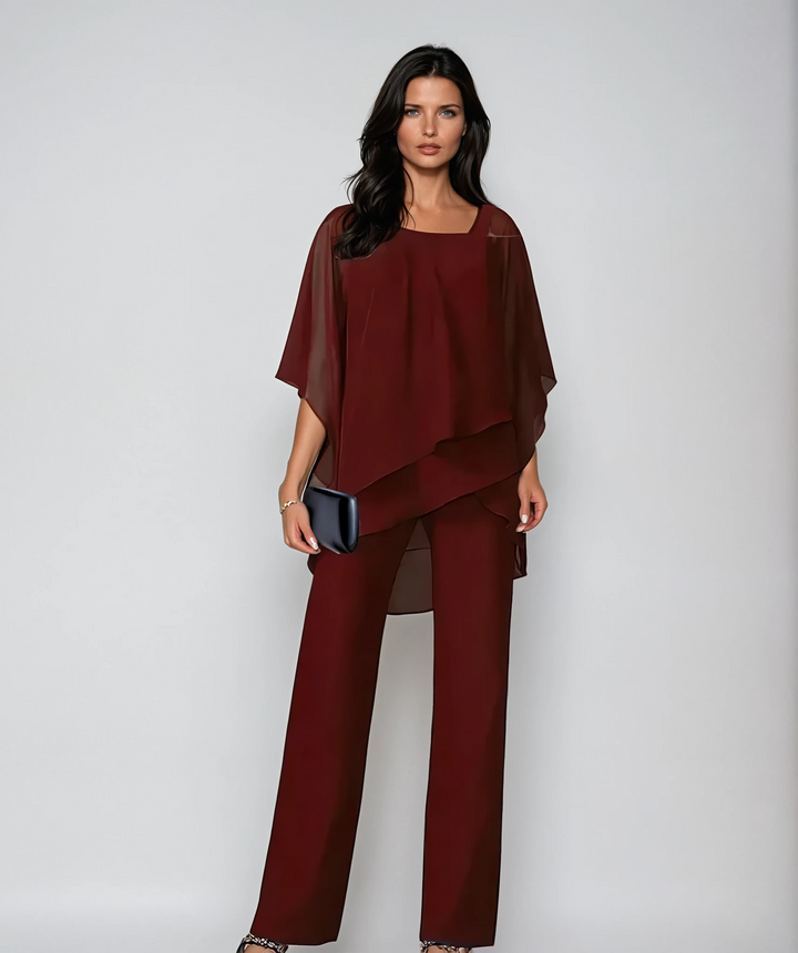 Elegantes Damen Set für Abende in Rot