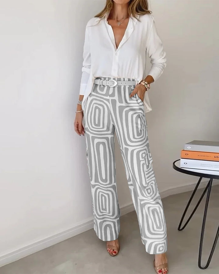 Elegantes Damen Set für Alltag in Grau (Fast ausverkauft)