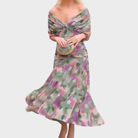 Julia | Elegantes fließendes Abendkleid
