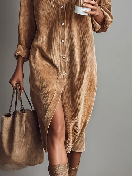 Elegantes Herbst Kleid im Midi-Stil für Hochzeitsgäste (3)