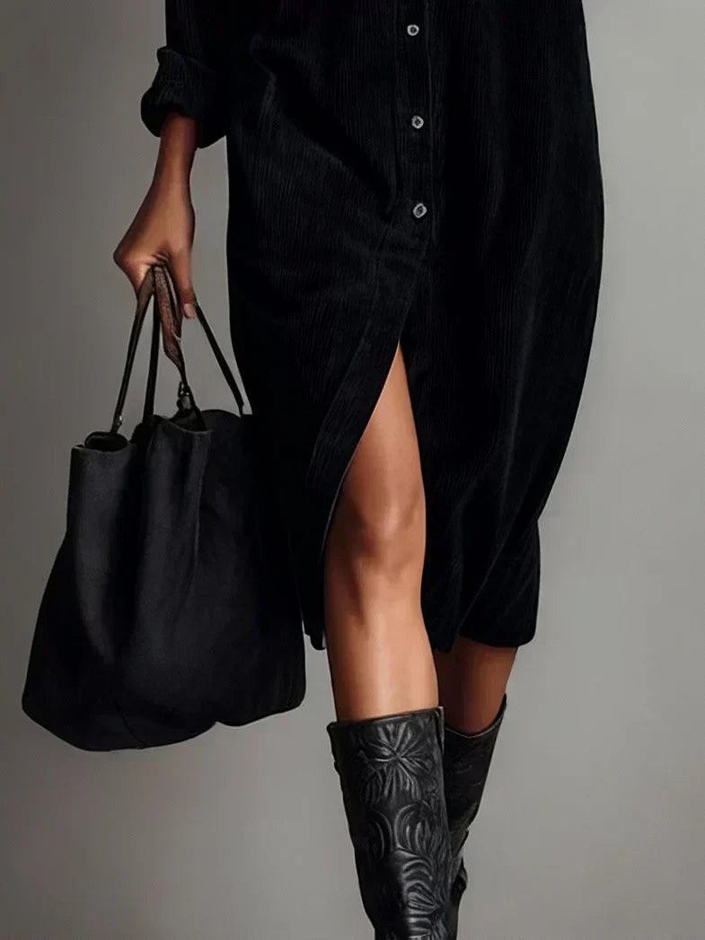 Elegantes Herbst Kleid im Midi-Stil für Hochzeitsgäste (9)