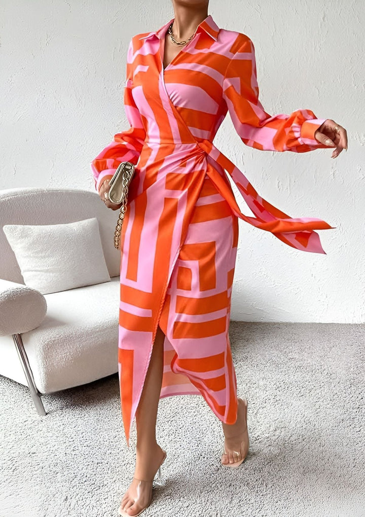 Elegantes Hochzeitsgast-Kleid für den Herbst (3)
