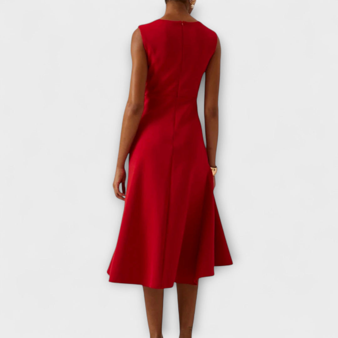 Elegantes Hochzeitsgastkleid für den Herbst (2)
