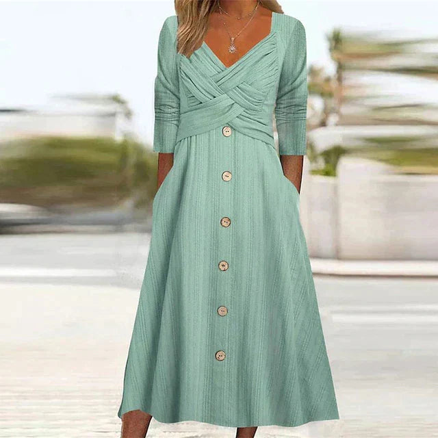 Elegantes Kleid für den Sommer in Grün