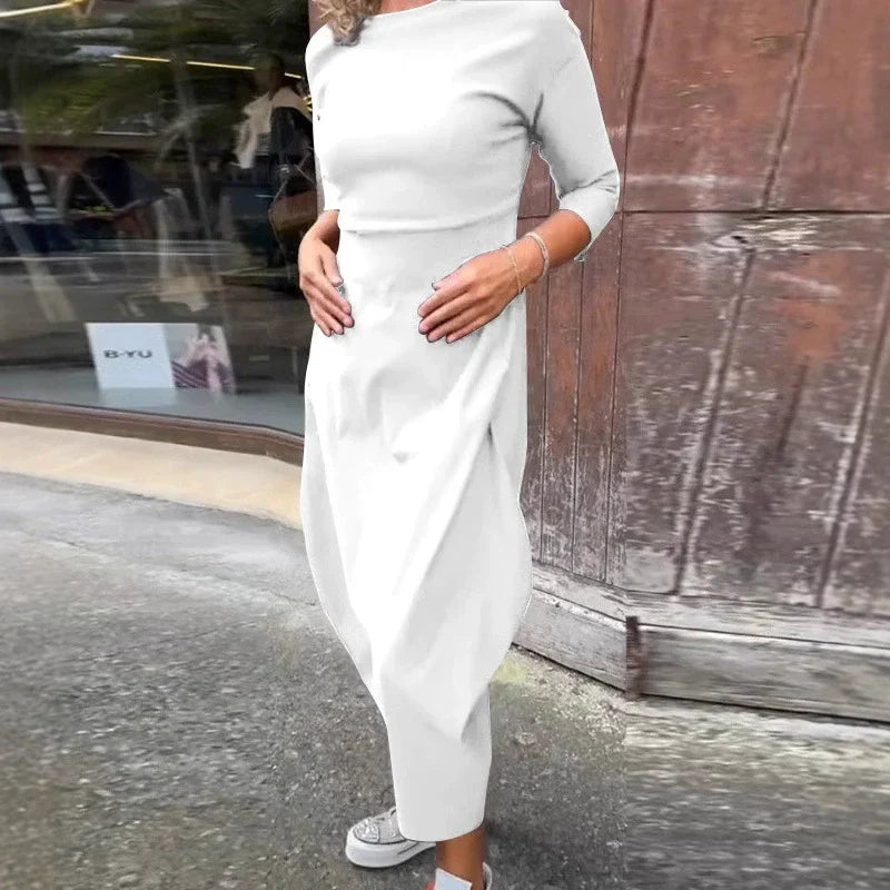 Elegantes Kleid für Hochzeitsgäste in Weiß