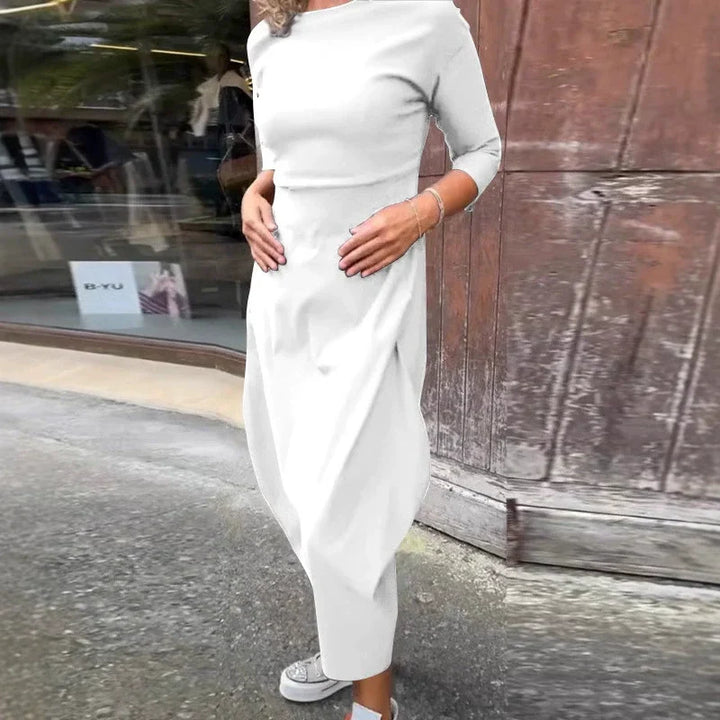 Elegantes Kleid für Hochzeitsgäste in Weiß