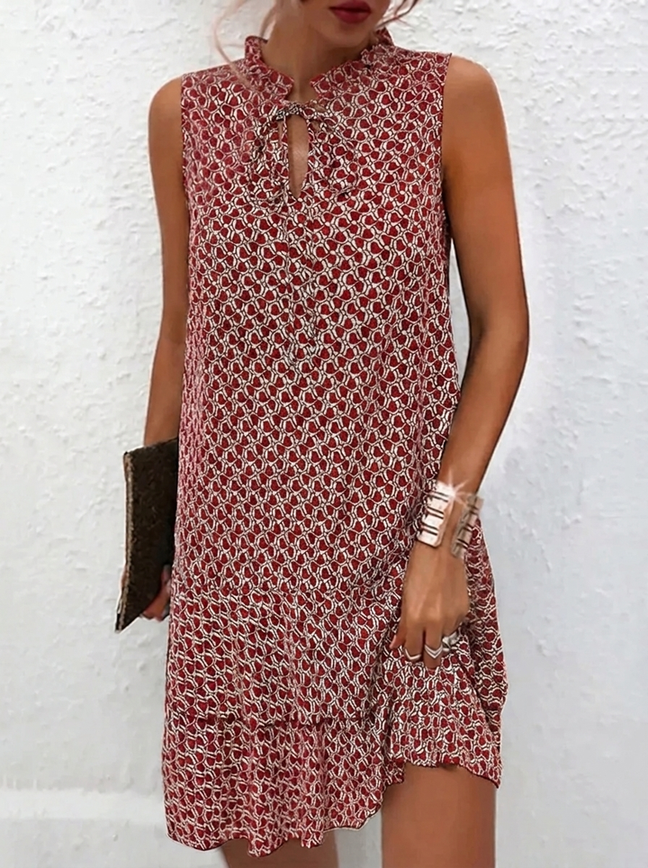 Elegantes Midikleid für Sommer in Rot