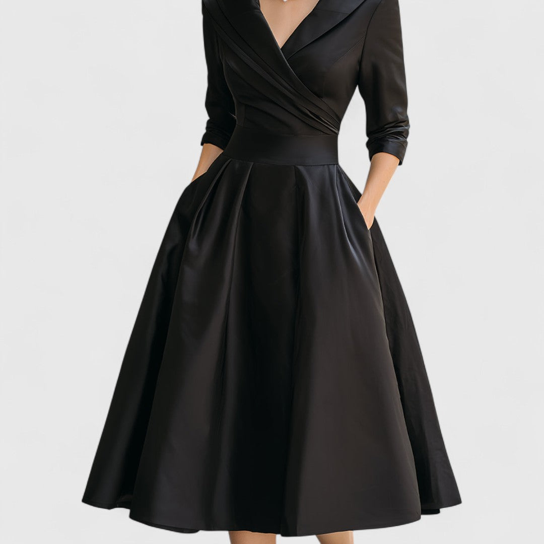 Elegantes Midikleid mit Wickelbrust für Damen (7)
