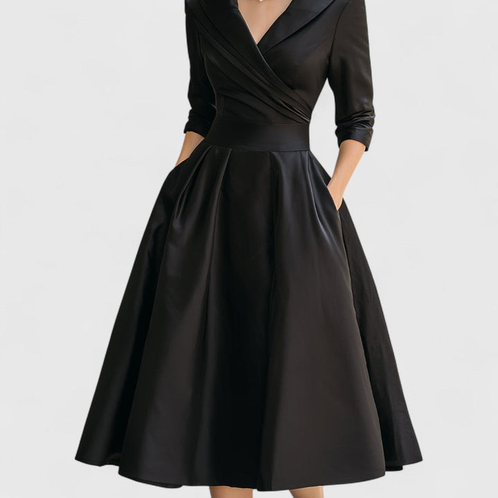 Elegantes Midikleid mit Wickelbrust für Damen (7)