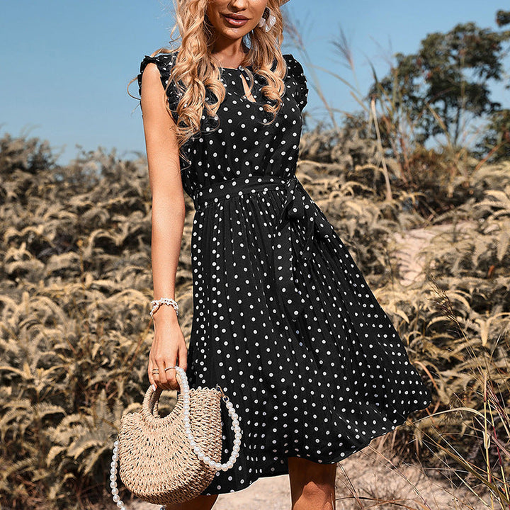 Elegantes Pünktchen-Kleid