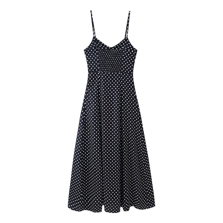Elegantes Pünktchen-Midikleid (3)