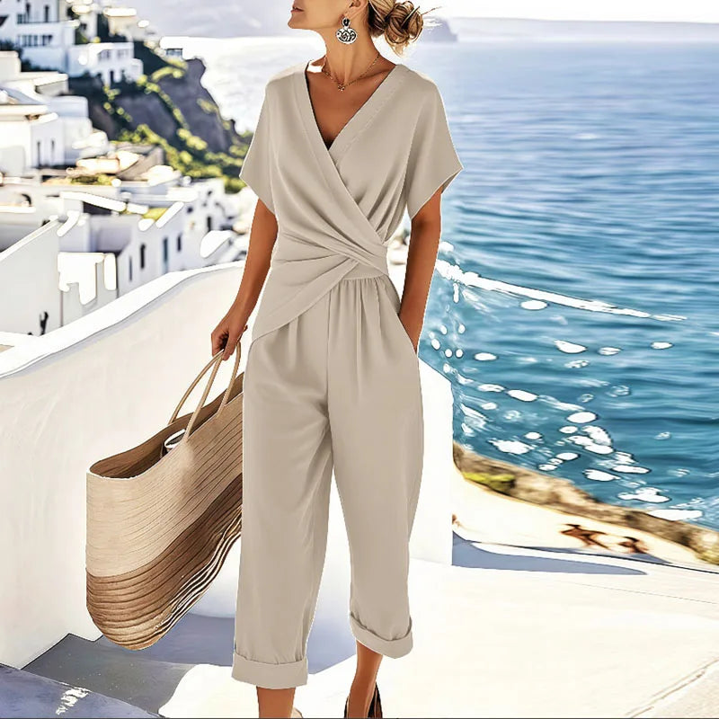 Elegantes Sommer-Wickel-Set in Aprikose