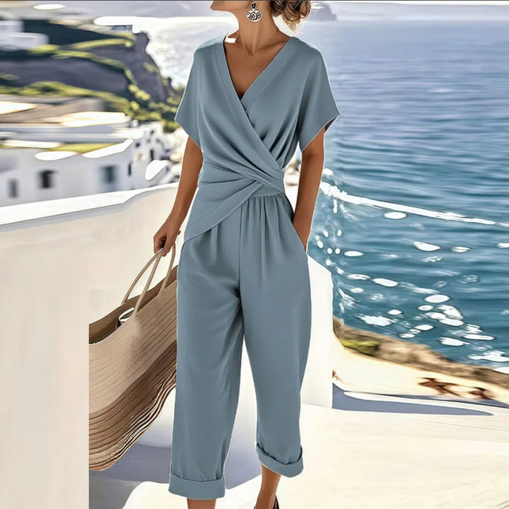 Elegantes Sommer-Wickel-Set in Blau