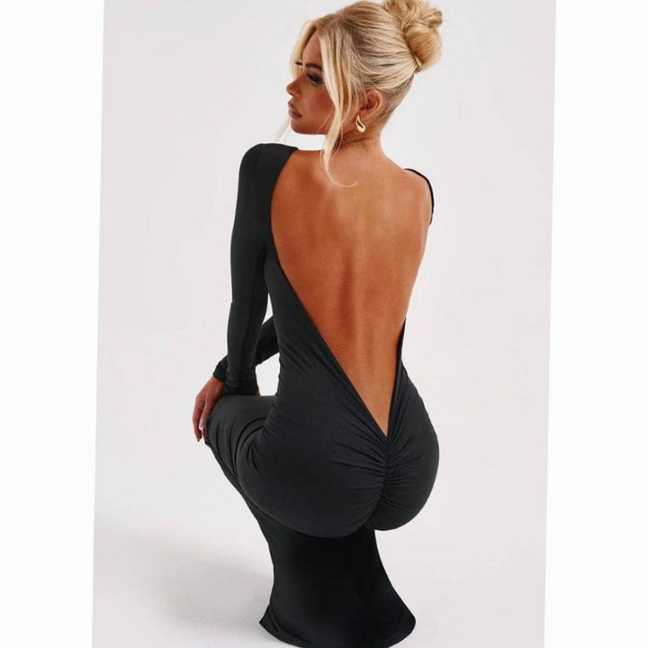 Festliches Hochzeitsgast-Kleid mit Langarm in Maxilänge (9)