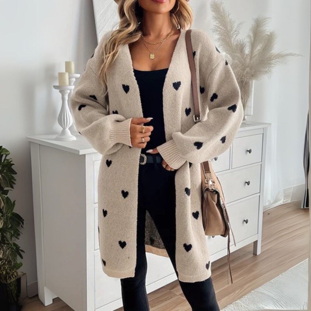 Figurschmeichelnde Damen Strickjacke elegant für den Alltag