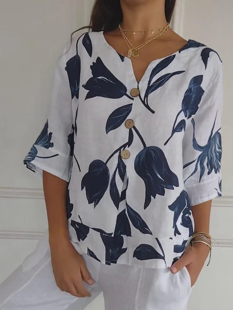 Fließende Blumenbluse (2)