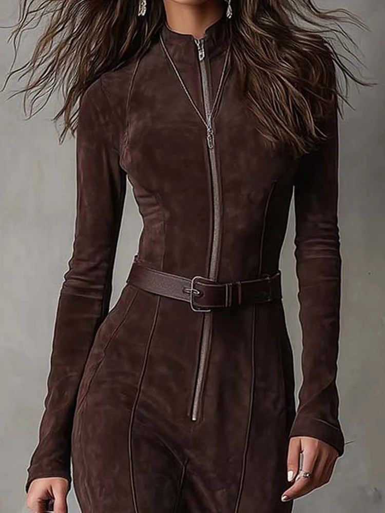 Fließendes Herbst-Maxikleid für Hochzeitsgäste (2)