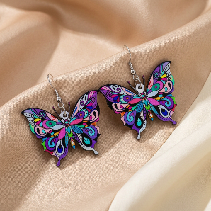 Bunte Schmetterling Ohrringe