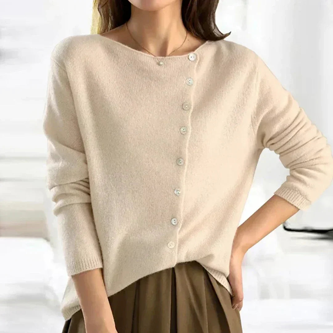 Gemütlicher Cardigan zum Schichten in Beige