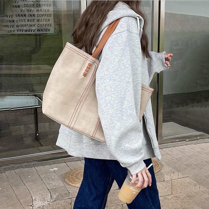 Geräumige Kunstleder Laptoptasche für Damen (3)