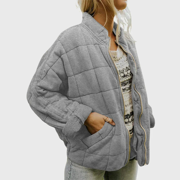Gesteppte Komfort-Jacke für den Alltag in Grau