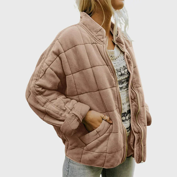 Gesteppte Komfort-Jacke für den Alltag in Khaki