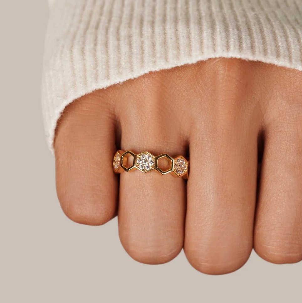 Verstellbarer Spark-Ring mit Wabenmuster